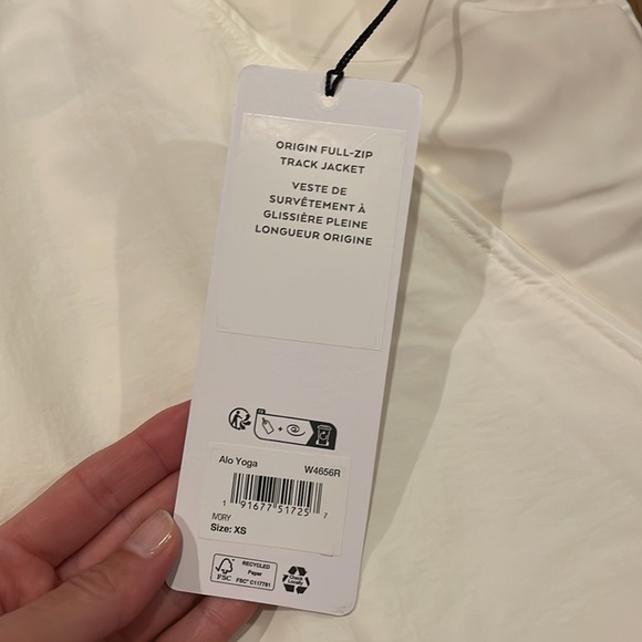NWT! ALO Yoga Origin Full-Zip Track Jacket - Picture 5 of 5